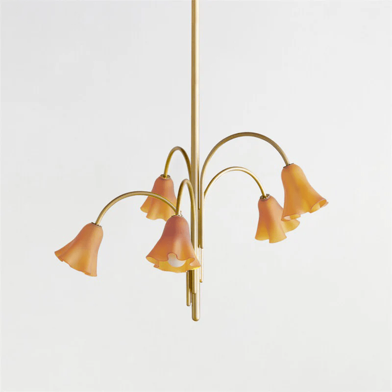 Aurora Lustre Floraison Pétale Verre Bras - Neutralighting