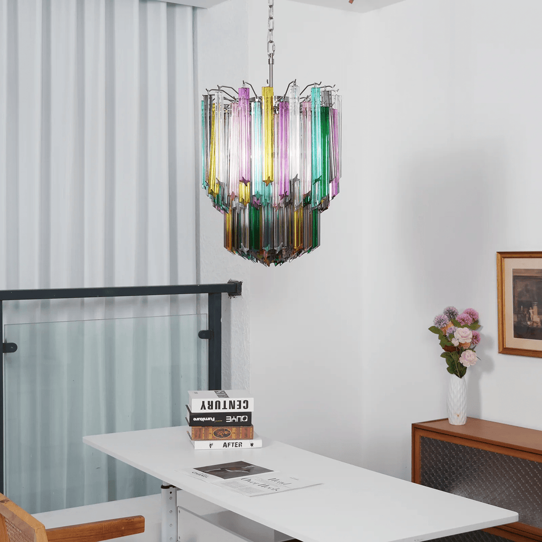Aurora Lustre Murano Verre Coloré Prisme - Neutralighting