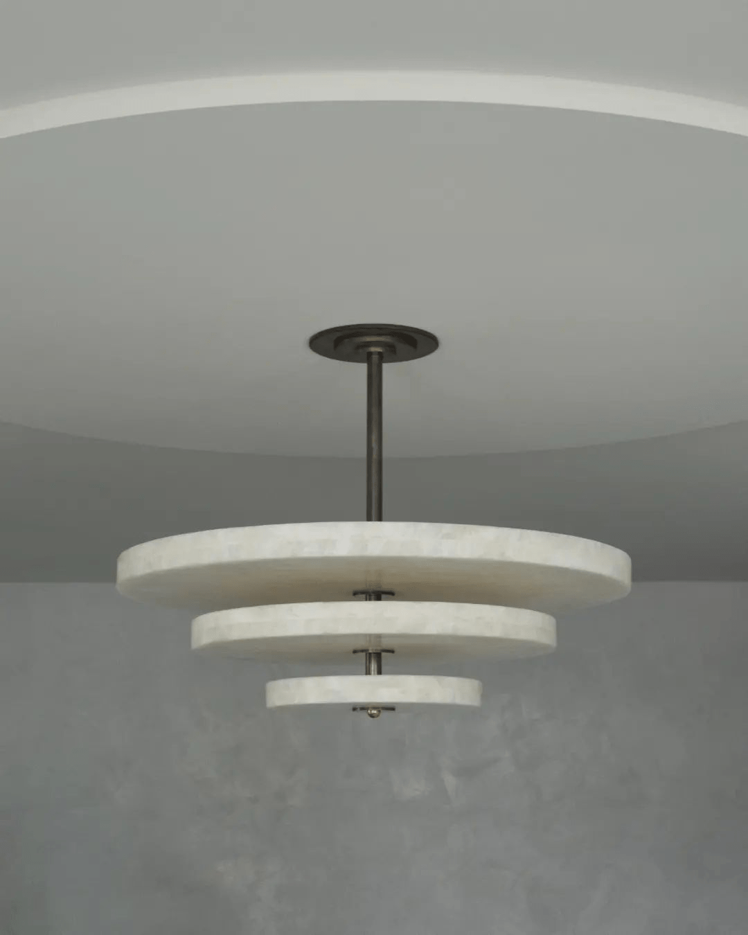 Liora Chandelier Suspension Minimaliste en Albâtre - Neutralighting