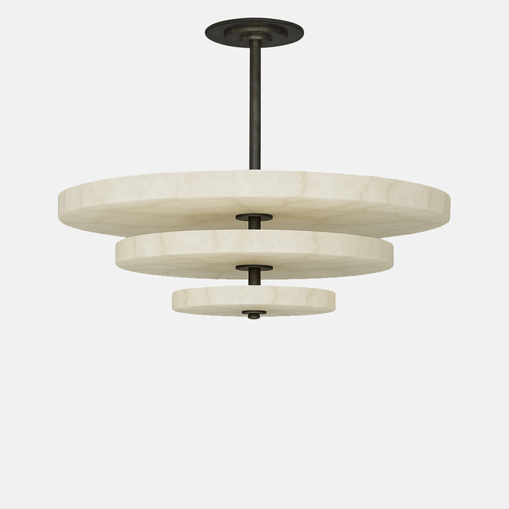 Liora Chandelier Suspension Minimaliste en Albâtre - Neutralighting