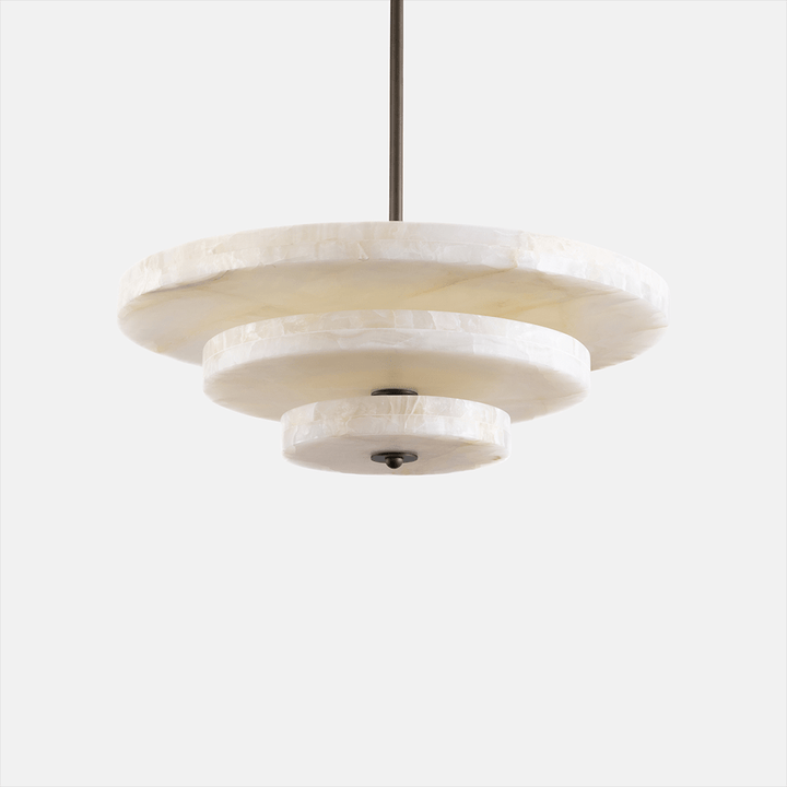 Liora Chandelier Suspension Minimaliste en Albâtre - Neutralighting