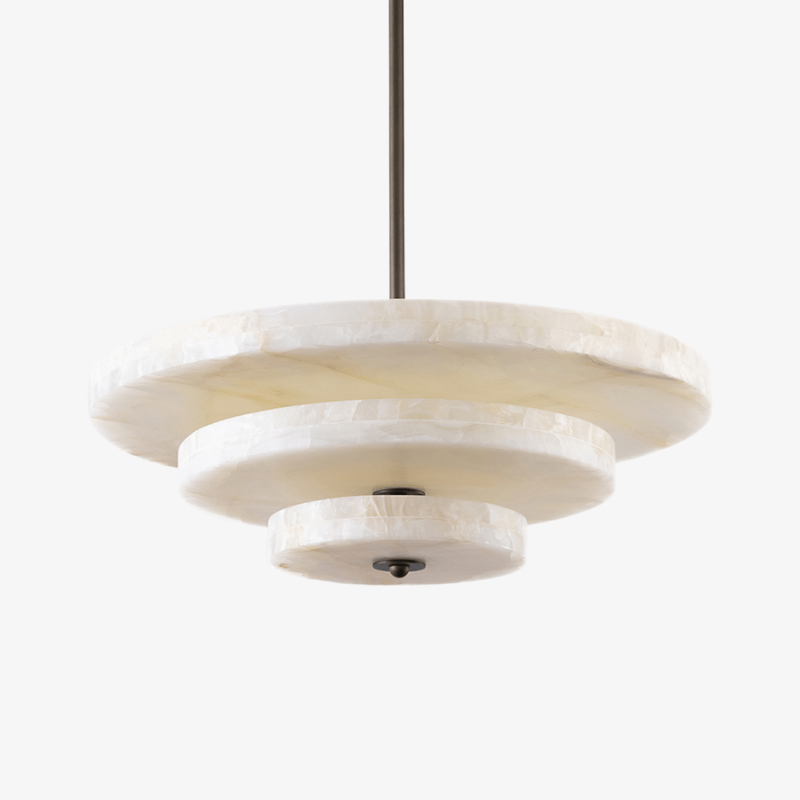 Liora Chandelier Suspension Minimaliste en Albâtre - Neutralighting