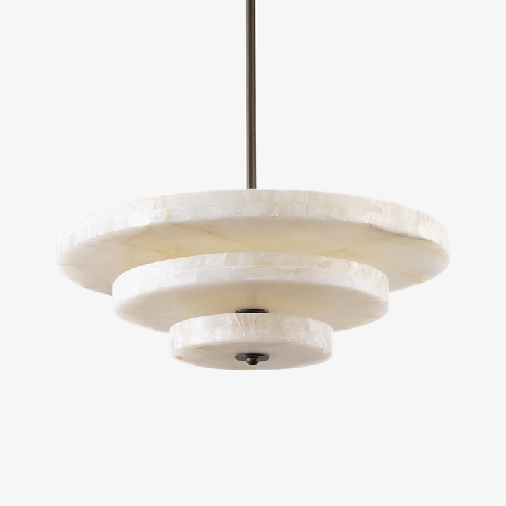 Liora Chandelier Suspension Minimaliste en Albâtre - Neutralighting