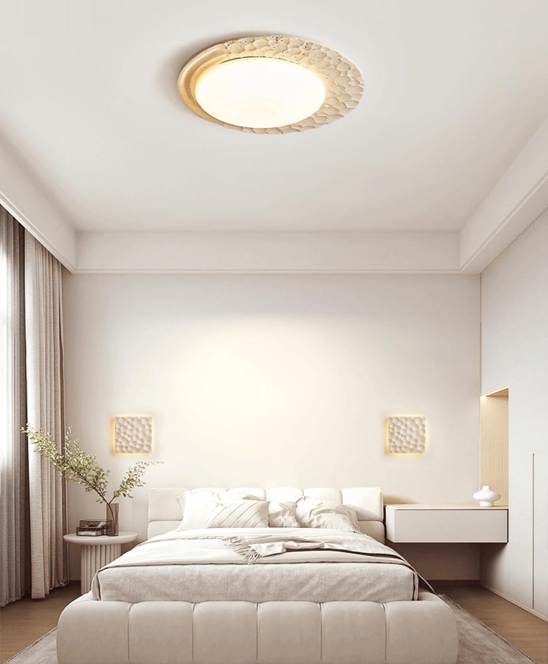 Ivsoris Lumière de Plafond Texturée en Travertin - Neutralighting
