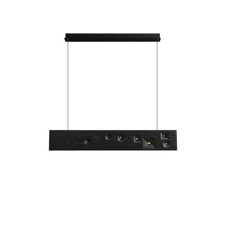Lustra Suspension Bois Pierre Précieuse Linéaire LED - Neutralighting