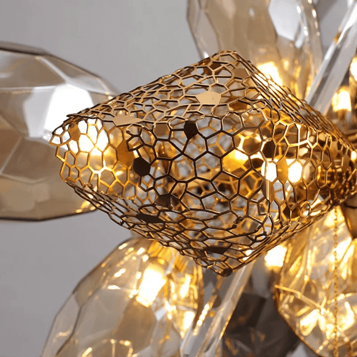 Aurora Chandelier Moderne en Verre et Cristal - Neutralighting