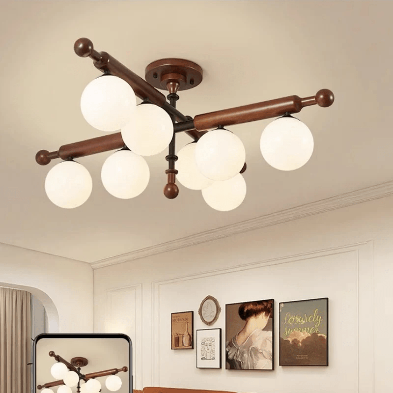 Rusticana Poutre Bois Plafonnier Lumière - Neutralighting