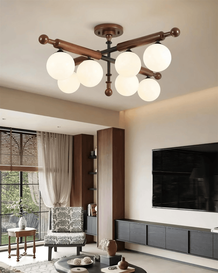 Rusticana Poutre Bois Plafonnier Lumière - Neutralighting