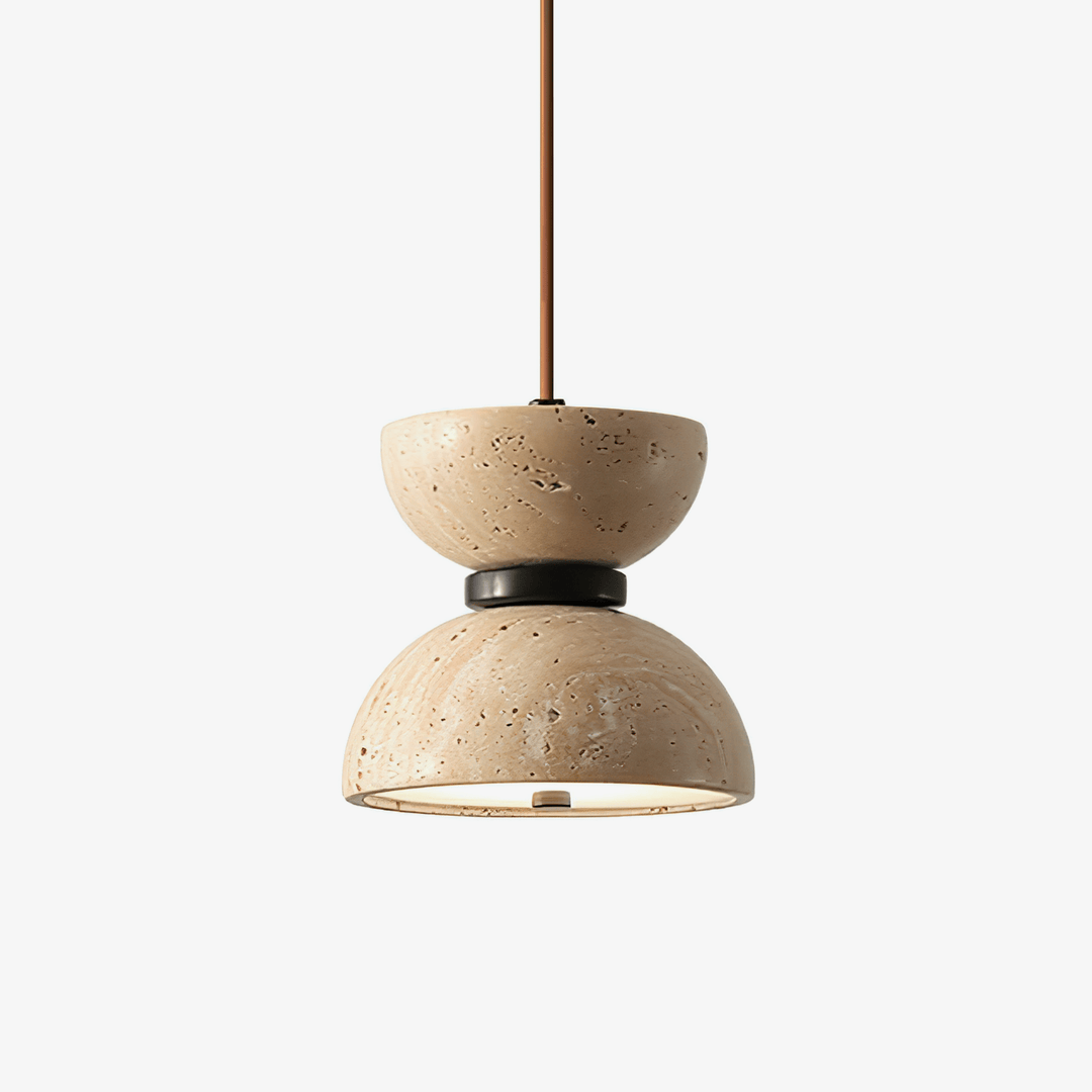 Tersus Suspension Hourglass en Travertin - Neutralighting