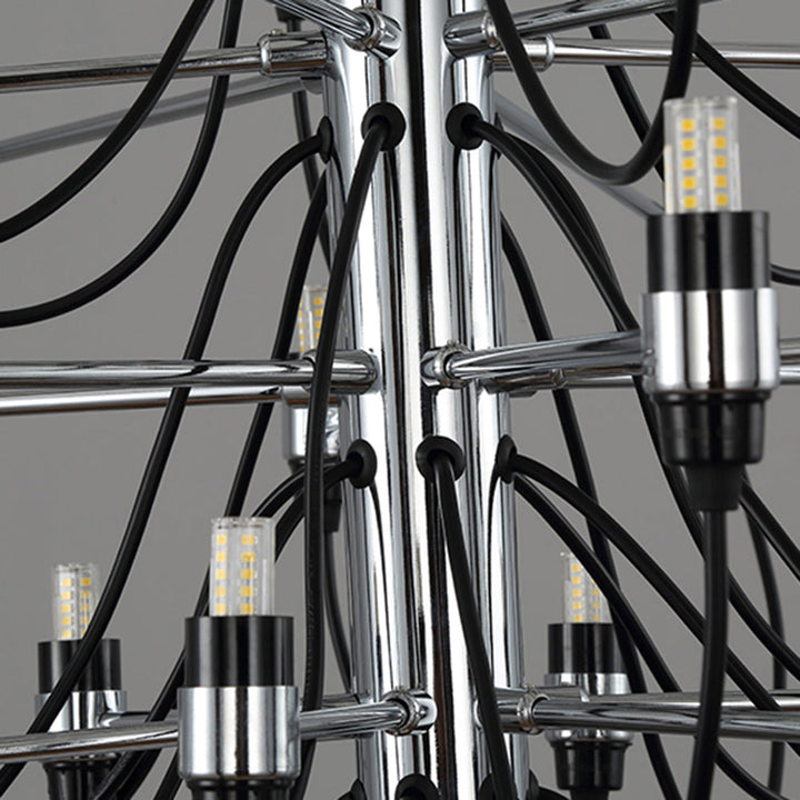 Silva Suspension Bougeoir Rétro, Métal, Noir, Salle à Manger/Salle à Séjour - Neutralighting