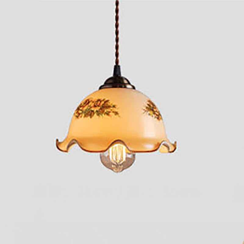Valentina Moderne Fleurs Métal/Verre Suspension Salle d&