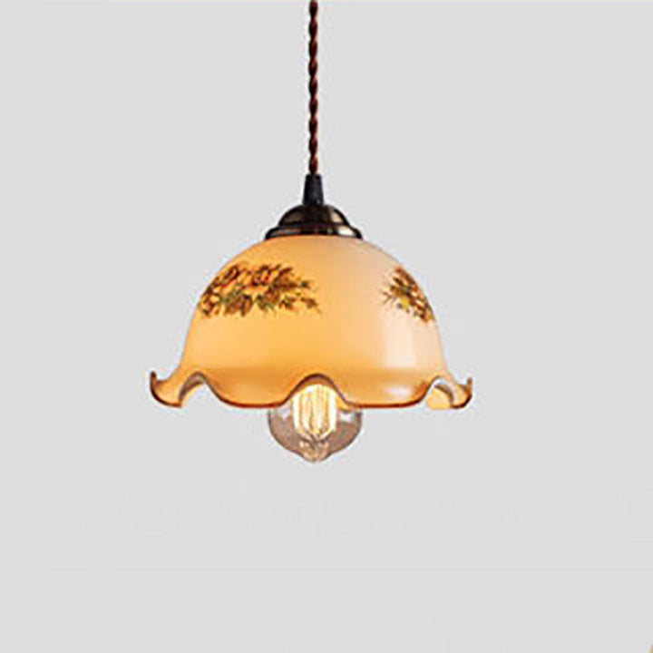 Valentina Moderne Fleurs Métal/Verre Suspension Salle d&