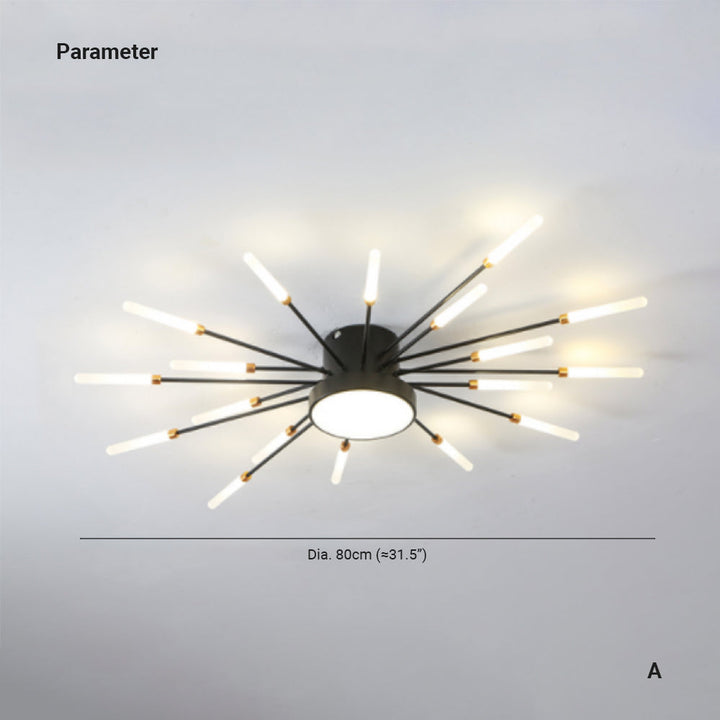 Wesley Plafonnier Feu d&