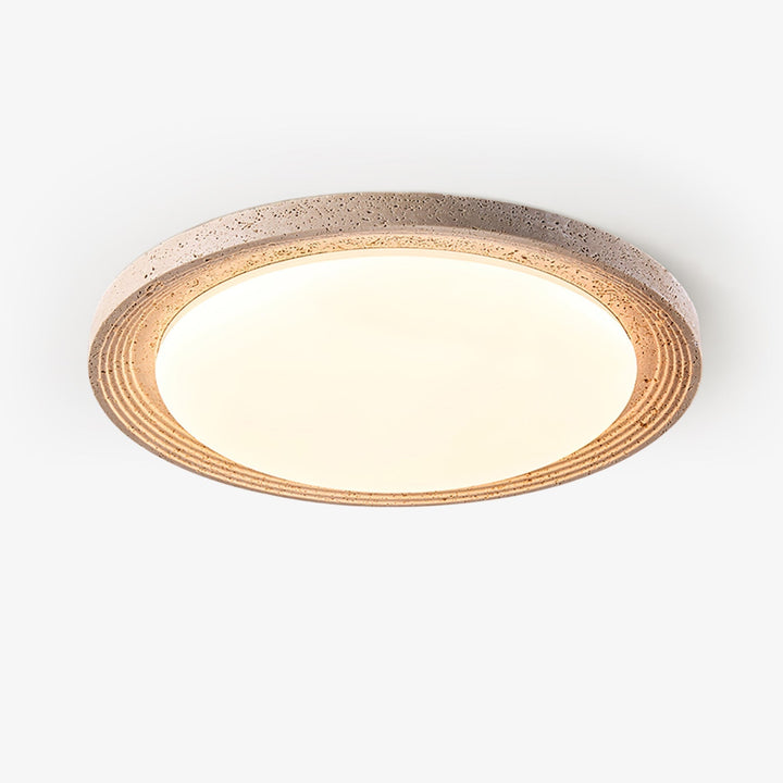 Olphaan Plafonnier en Travertin À Anneaux - Neutralighting