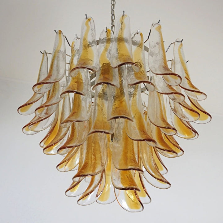 Aurora Lustre Murano Verre Étagé Italien - Neutralighting