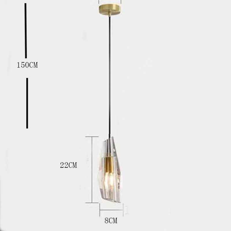 Kristy Luminaires épuré Suspension Moderne LED Métal/Cristal Salon/Salle à manger - Neutralighting