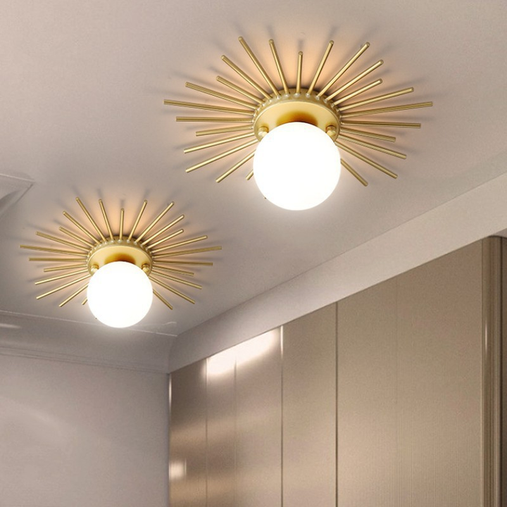 Solara Plafonnier Brillant Étoilé Glam Moderne en Laiton Vakkerlight