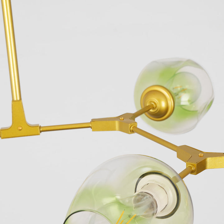 Kirae Suspension Nordique. Verre. Noir/Or. Salon - Neutralighting
