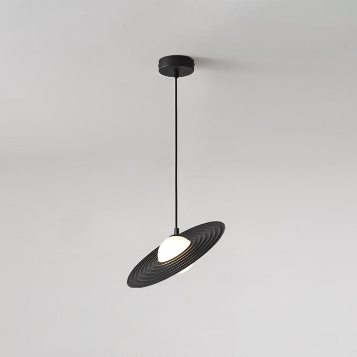 Arisha Suspension Ronde Moderne, Métal/Acrylique, Noir/Blanc, Chambre à Coucher/Salle à Manger - Neutralighting