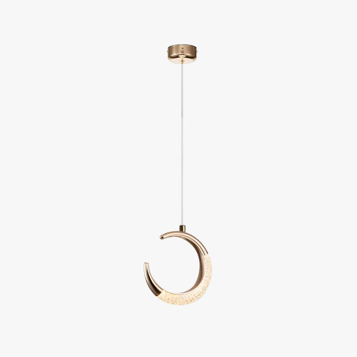 Kristy Luminaires Suspensions Arc Deco Moderne Simple Métal/Acrylique Doré Salon - Neutralighting