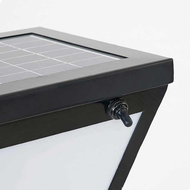 Ray Moderne LED Lampadaire Noir Métal/Verre Allée Exterieur - Neutralighting