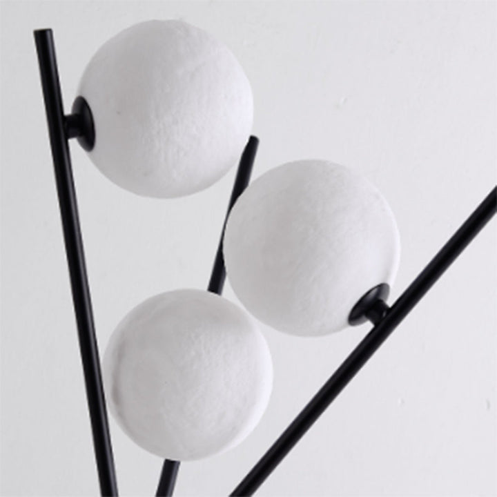 Valentina Design Lampadaire/Lampe de Table Tripode Moderne Métal/Acrylique Blanc/Noir Salon - Neutralighting