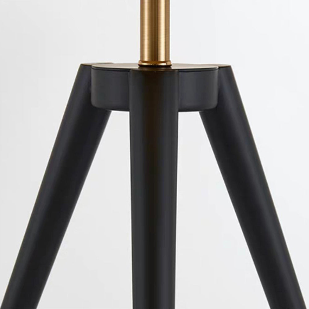Arisha Design Lampadaire Tripode Moderne Métal Noir Or Bureau/Chambre à Coucher/Salon - Neutralighting