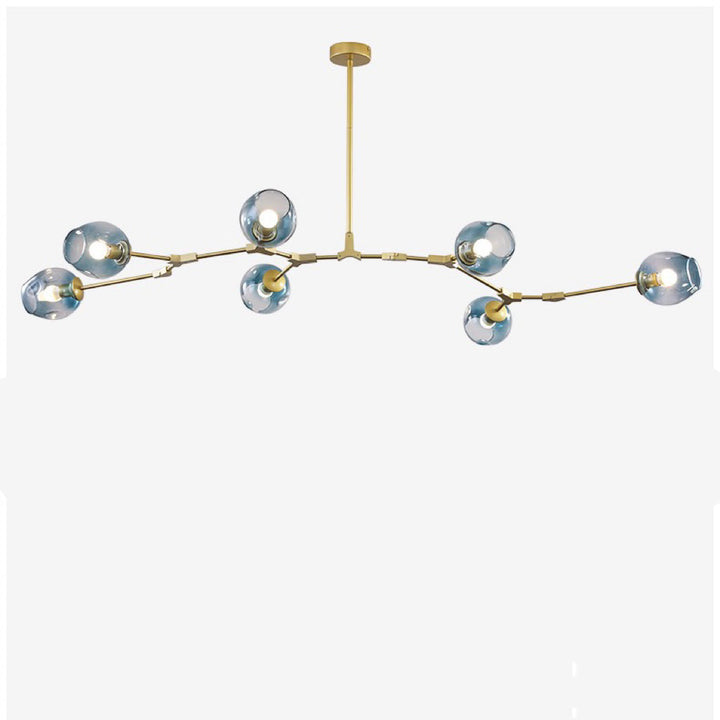 Kirae Suspension Nordique. Verre. Noir/Or. Salon - Neutralighting