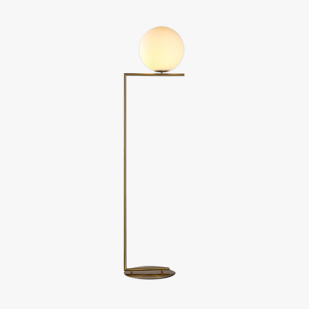 Valentina Lampadaire Globe Moderne Métal/Verre Laiton/Argent Salon/Chambre - Neutralighting