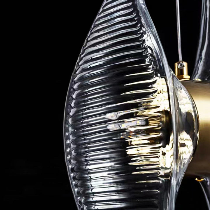 Kristy Suspension Irrégulier Nordique, Verre/Aluminium, Or, Salon - Neutralighting