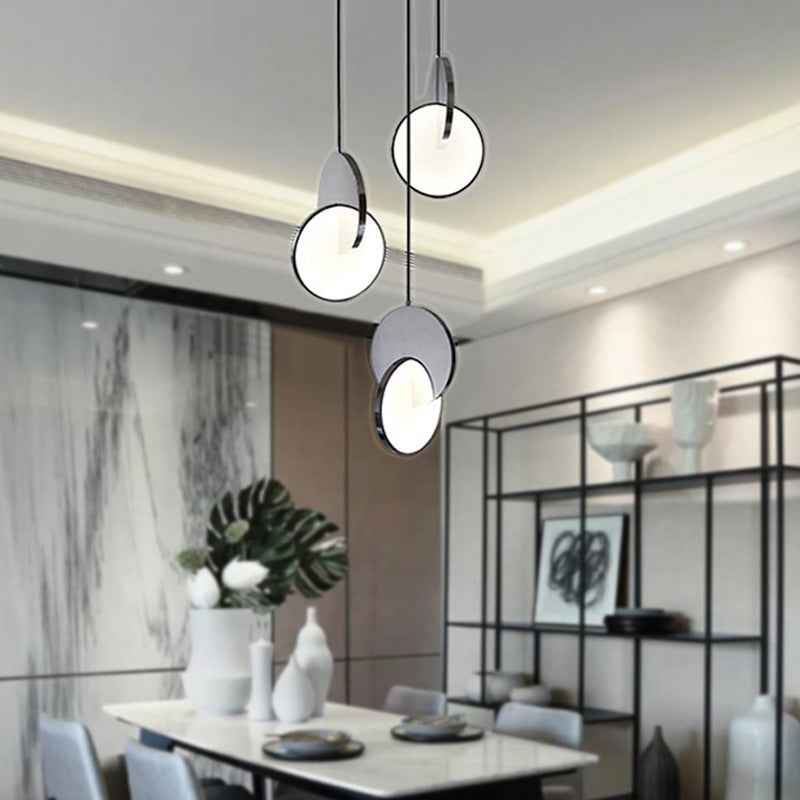 Arisha Luminaires Suspension Minimaliste Métal Or/Argent Salon - Neutralighting