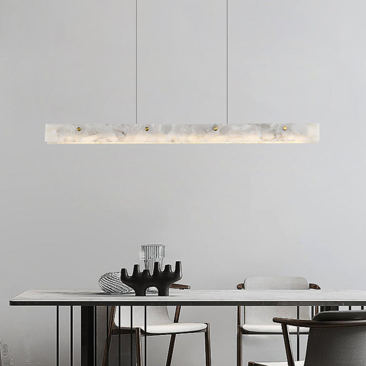 Ray Moderne LED Suspension Blanc Marble Salle À Manger/Bar - Neutralighting
