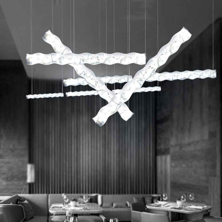Suspension Arisha Métal Blanc LED 32W V2