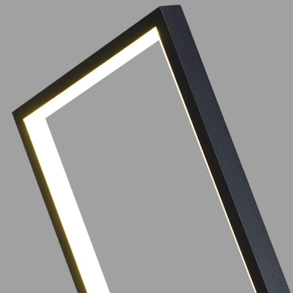 Ray Design Lampadaire Rectangulaire Simple Métal Noir Salon/Chambre à Coucher - Neutralighting