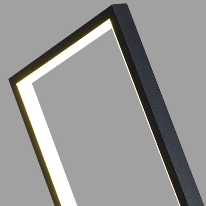 Ray Design Lampadaire Rectangulaire Simple Métal Noir Salon/Chambre à Coucher - Neutralighting
