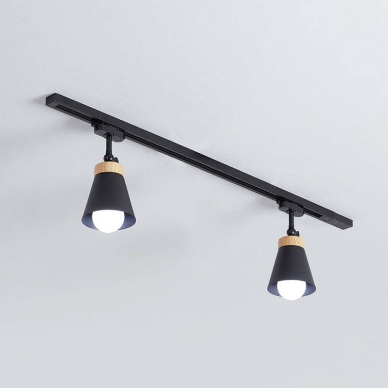 Aim Moderne LED Plafonnier Noir/Blanc Métal Chambre à coucher - Neutralighting
