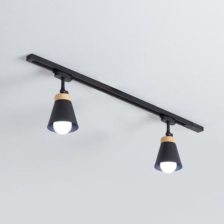 Aim Moderne LED Plafonnier Noir/Blanc Métal Chambre à coucher - Neutralighting