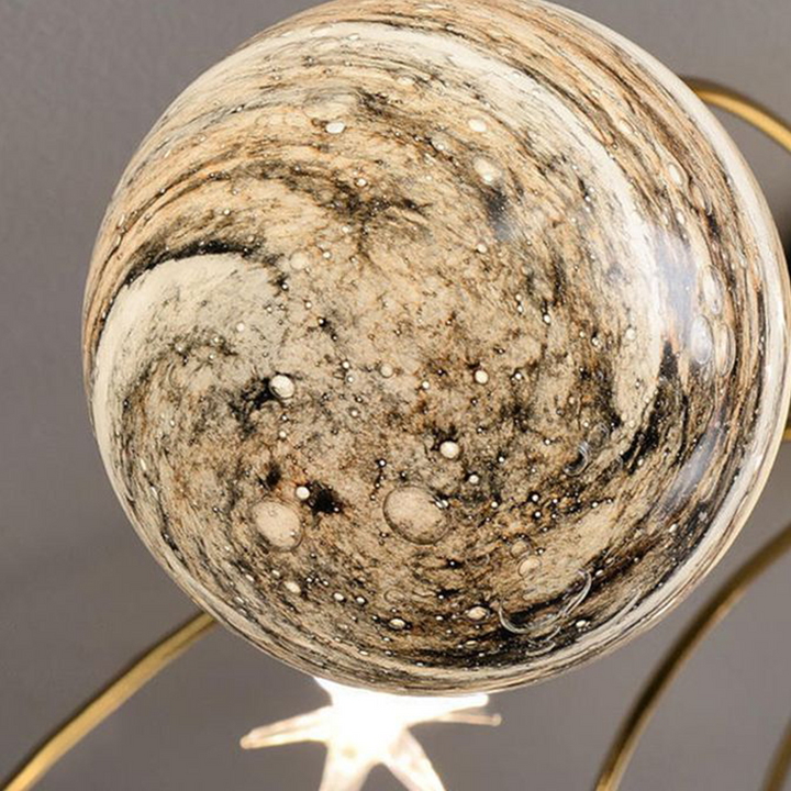 Aria Design Italien LED Plafonnier Planète Moderne Métal/Verre Coloré Salon - Neutralighting