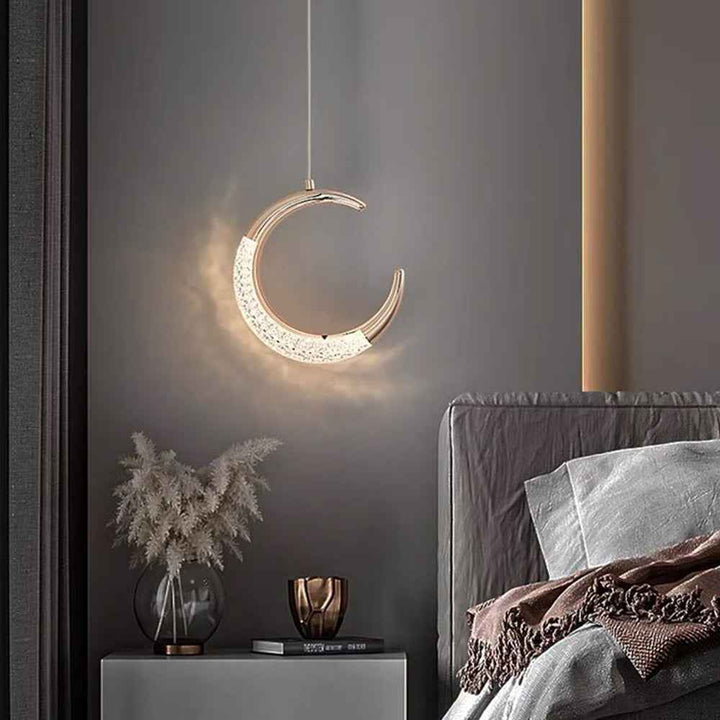 Kristy Luminaires Suspensions Arc Deco Moderne Simple Métal/Acrylique Doré Salon - Neutralighting