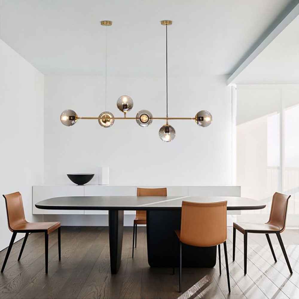 Valentina Moderne LED Suspension Globe Métal Verre Salon Cuisine - Neutralighting