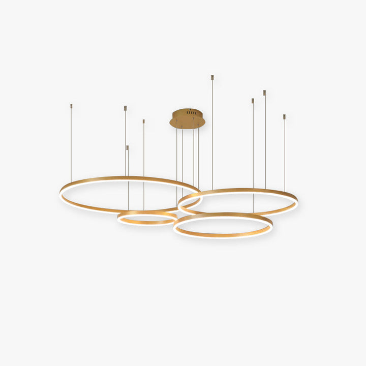 Remi Suspension Anneau Moderne Métal Noir/Doré/Café Salon - Neutralighting