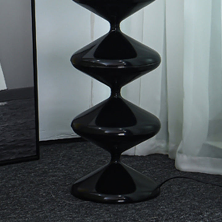 Salagado Lampadaire Gourde Moderne, Métal, Noir/Blanc, Salon - Neutralighting