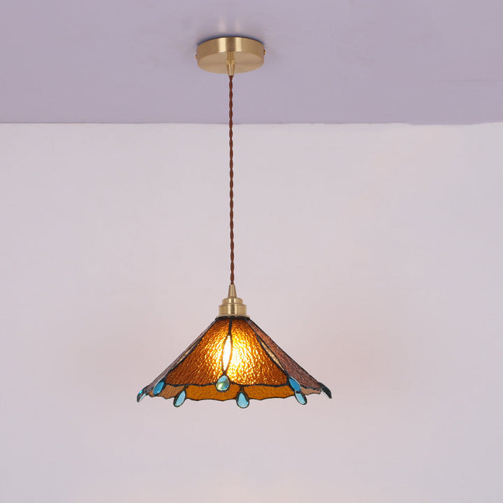 Tiffany Vintage Suspension Métal/Verre Chambre/Salon/Entrée - Neutralighting