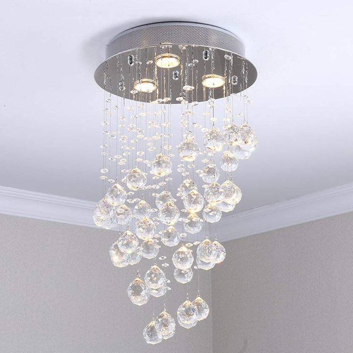 Arisha Intérieur Longues Plafonnier Métal Verre Salon Couloir - Neutralighting