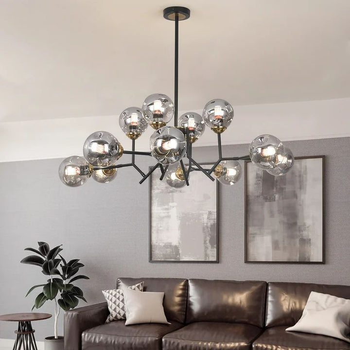 Valentina Moderne Nordique Suspension Métal Verre Salon Chambre à Coucher - Neutralighting