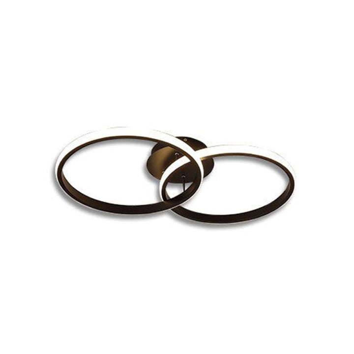 Arisha Plafonnier Carré/Rectangle/Rond Moderne, Métal/Acrylique, Noir/Blanc, Salon - Neutralighting
