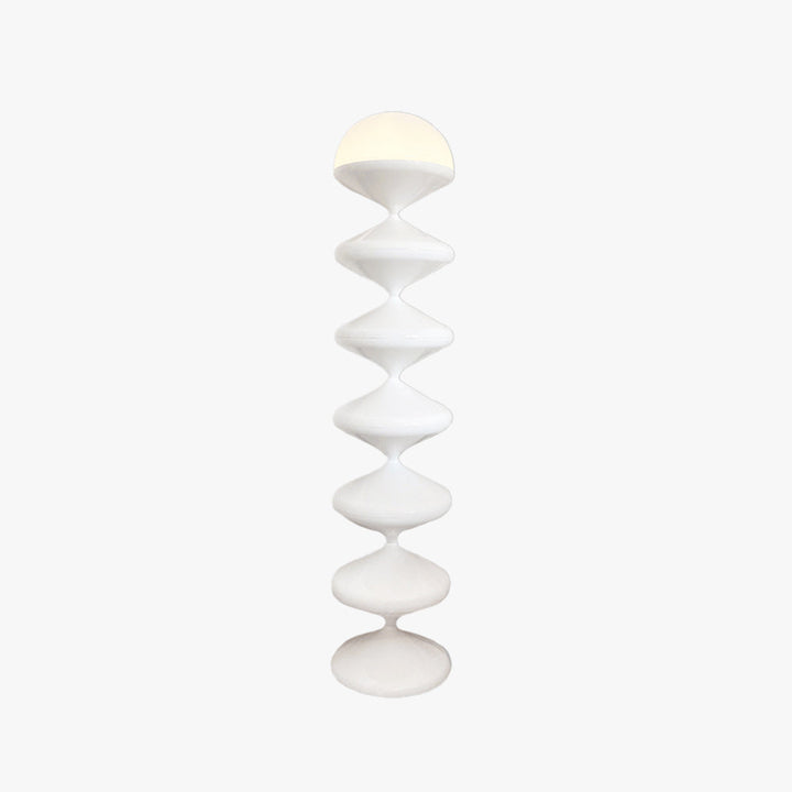 Salagado Lampadaire Gourde Moderne, Métal, Noir/Blanc, Salon - Neutralighting