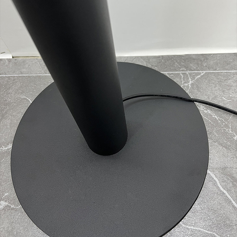 Mira Design Lampadaire Rond Nordique Métal Noir Bureau/Chambre à Coucher - Neutralighting