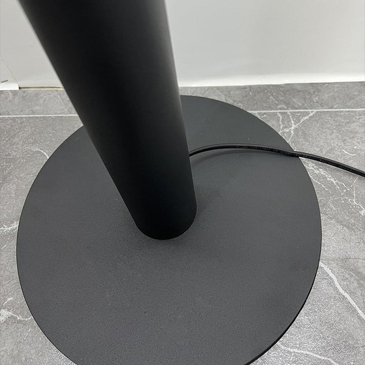 Mira Design Lampadaire Rond Nordique Métal Noir Bureau/Chambre à Coucher - Neutralighting