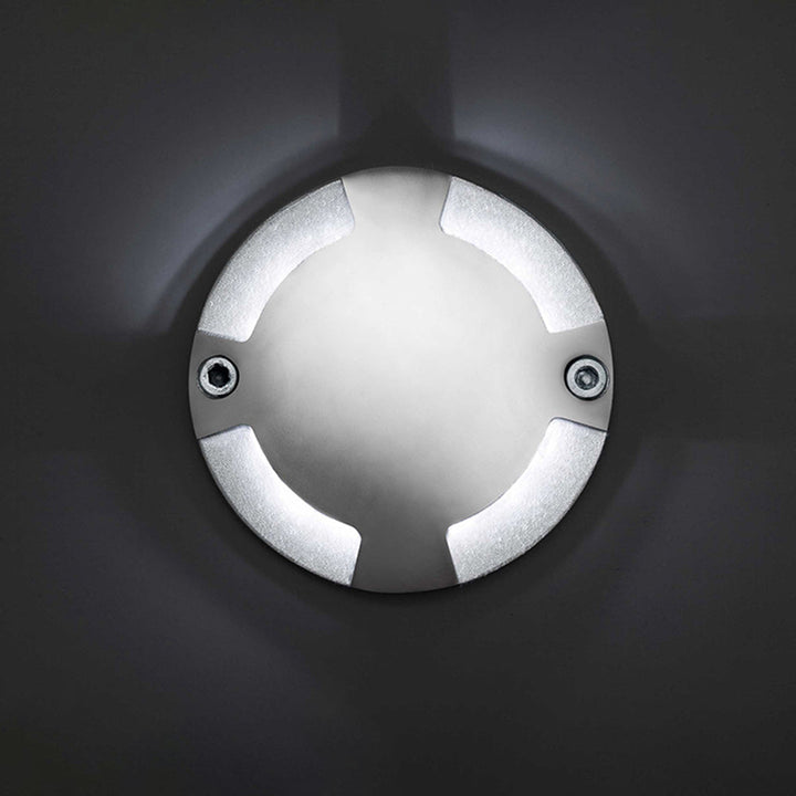 Ray Éclairage Escalier Extérieur/Lampe Extérieure Rond Moderne, Métal/Verre, Noir, Cour - Neutralighting